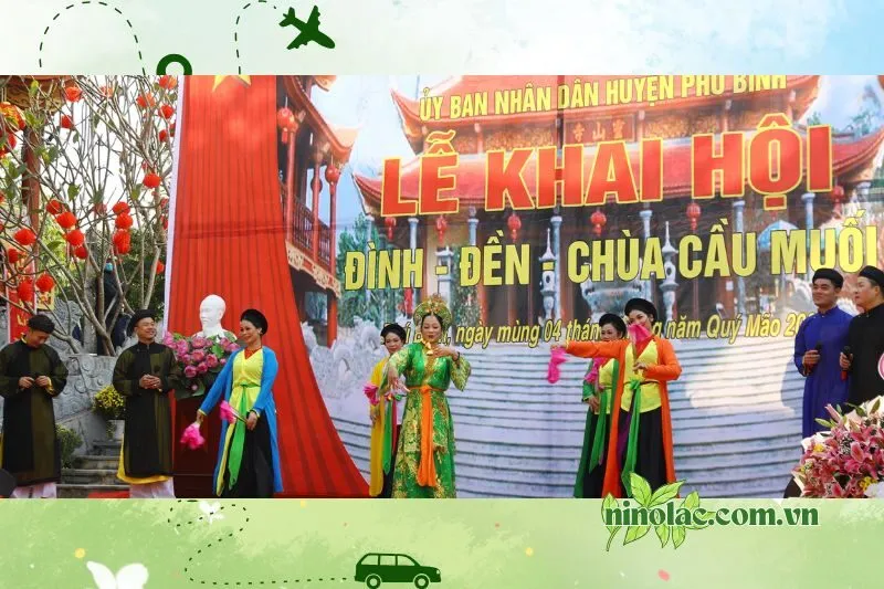 Lễ hội Đình – Đền – Chùa Cầu Muối (Phú Bình)