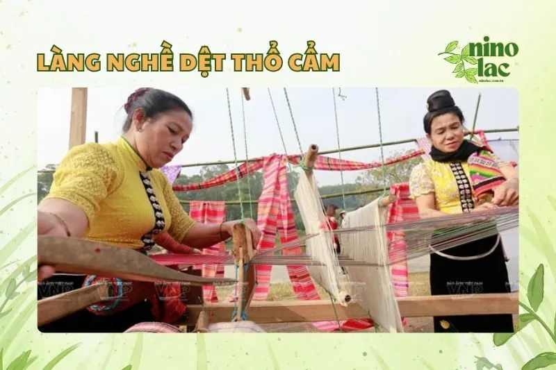làng nghề dệt thổ cẩm Thái Nguyên